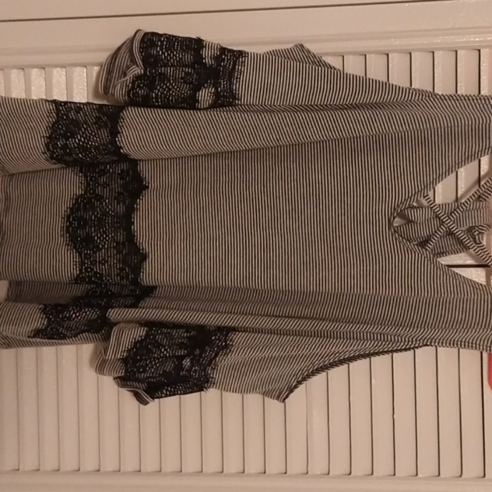 Cross cross open arm cotton peasant blouse